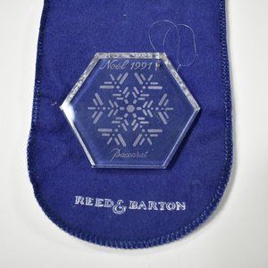 1991 Baccarat Noel Crystal Ornament